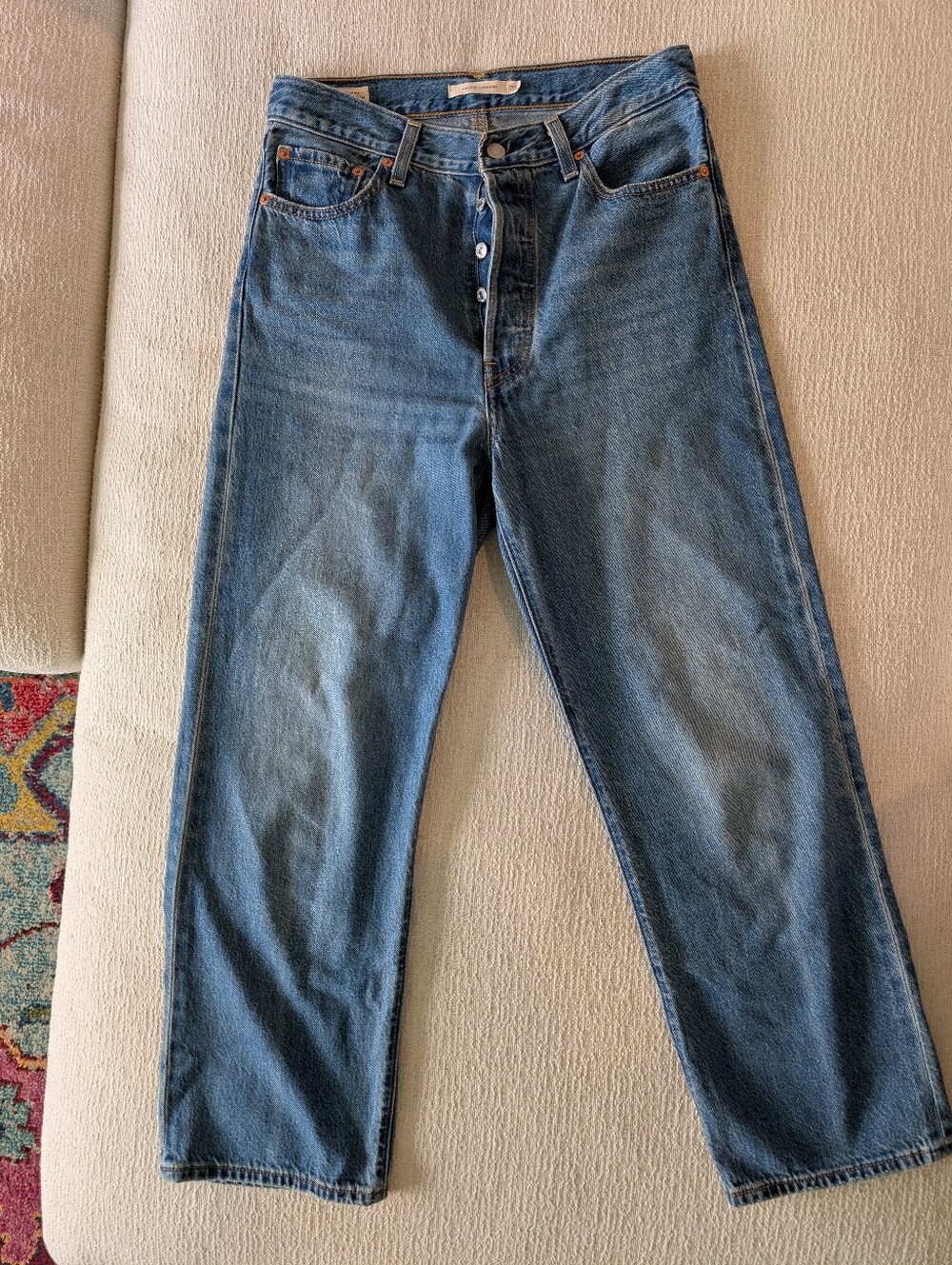 Levi's Premium Ribcage Straight Ankle Lightweight Women's Jean Medium Wash 29